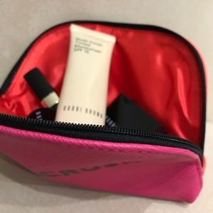 Bobbi Brown Bags - Bobbi Brown Cosmetic Bag Pouch Case Pink Red Bobbi Brown Bags - Bobbi Brown Cosmetic Bag Pouch Case Pink Red